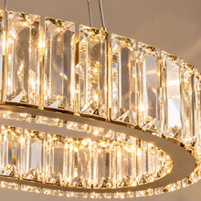 Luméa – Lustre LED ovale en cristal