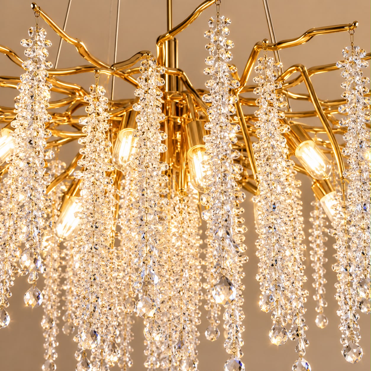 Sélyra – Lustre cascade en cristal