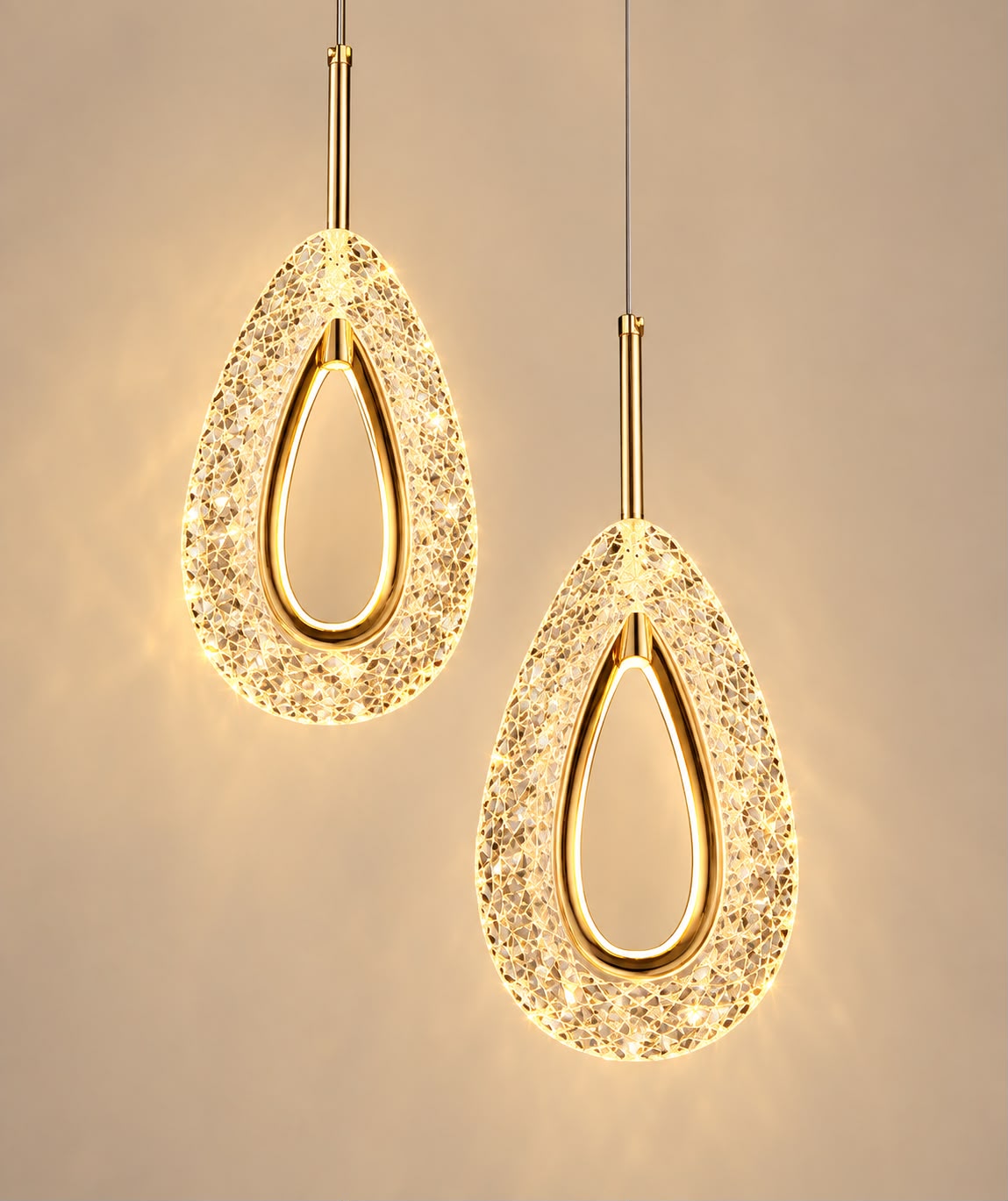Avelia – Suspension LED en cristal