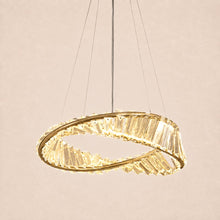 Elyra – Suspension LED en cristal torsadé