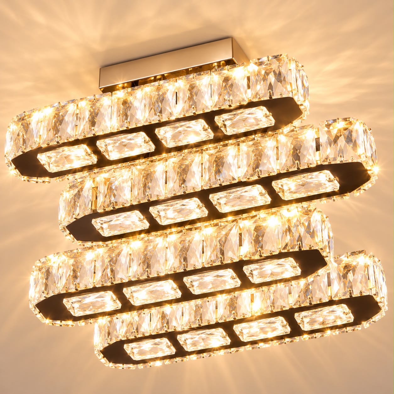 Velora – Plafonnier LED en cristal