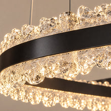Sélor – Suspension ovale en cristal