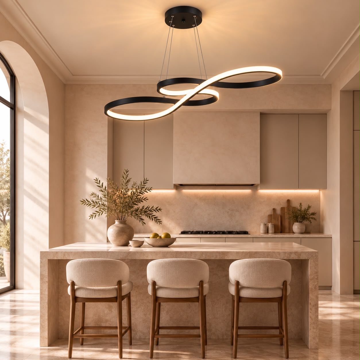 Aelys – Suspension LED sculpturale