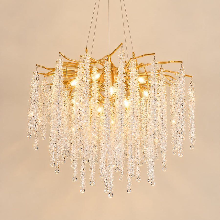 Sélyra – Lustre cascade en cristal
