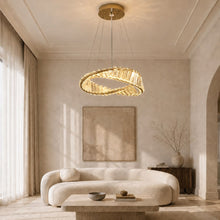Elyra – Suspension LED en cristal torsadé