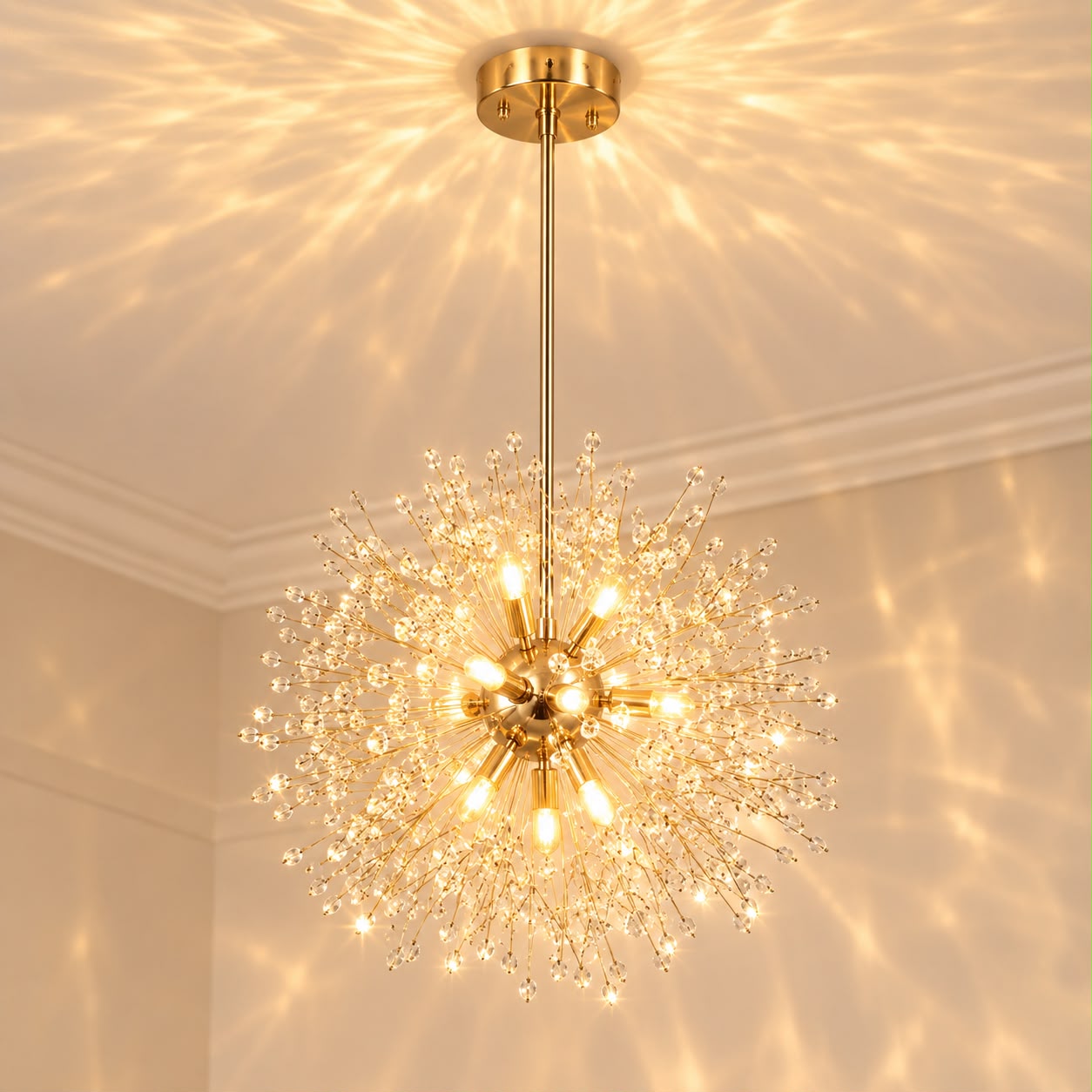 Nélys – Lustre sculptural en cristal