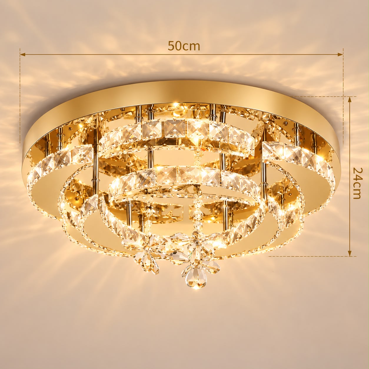 Mireva – Ring Crystal Ceiling Light
