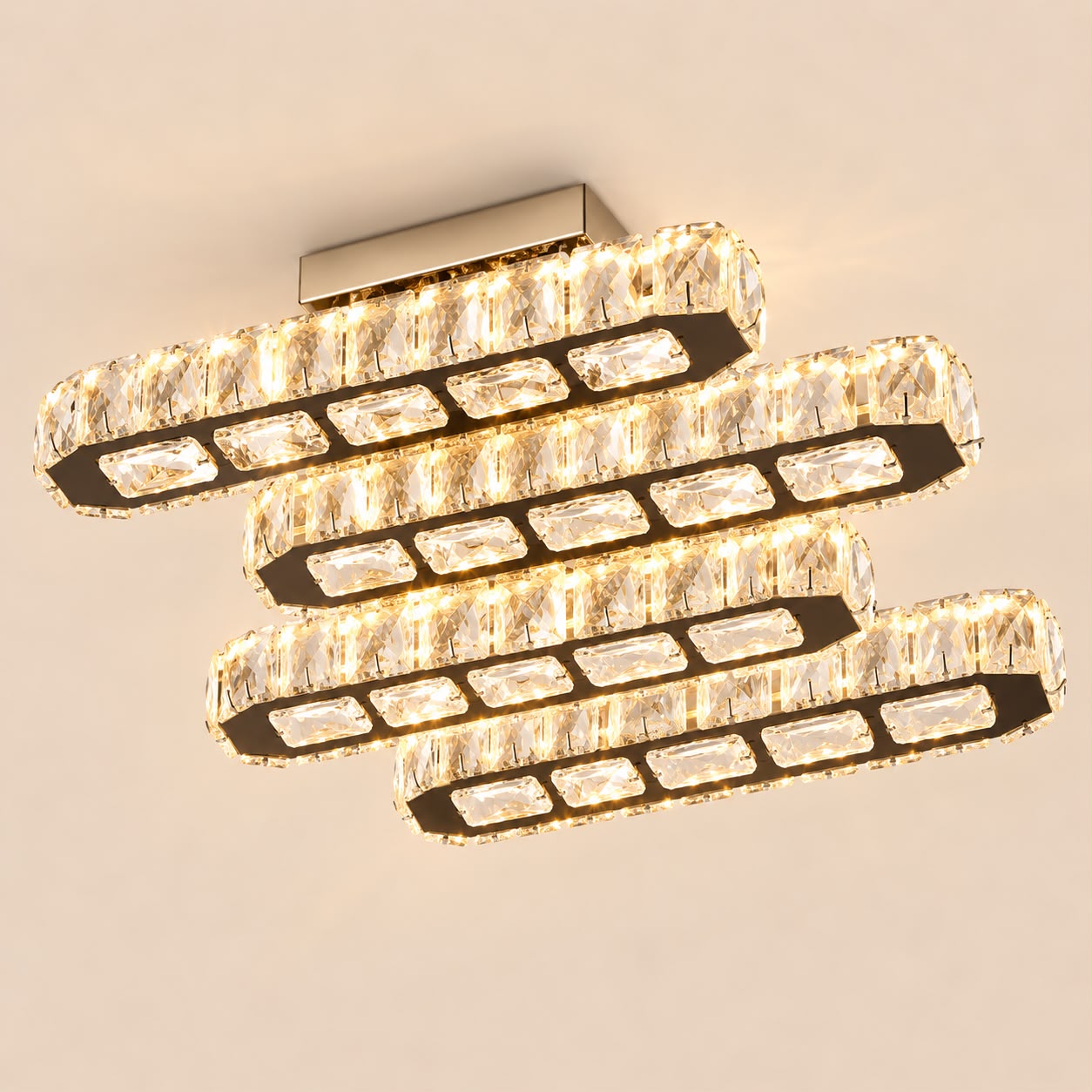 Velora – Plafonnier LED en cristal