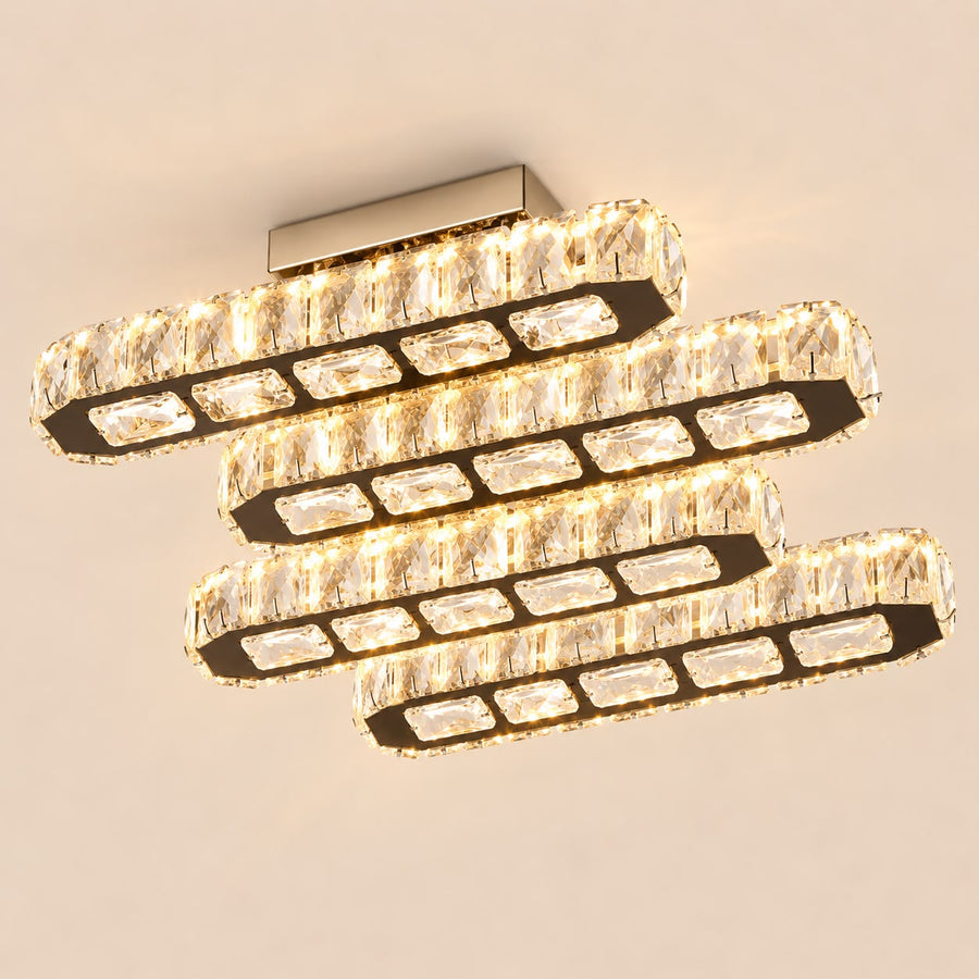 Velora – Plafonnier LED en cristal